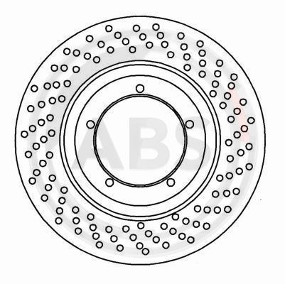 Disc frana punte fata (15808 ABS) PORSCHE