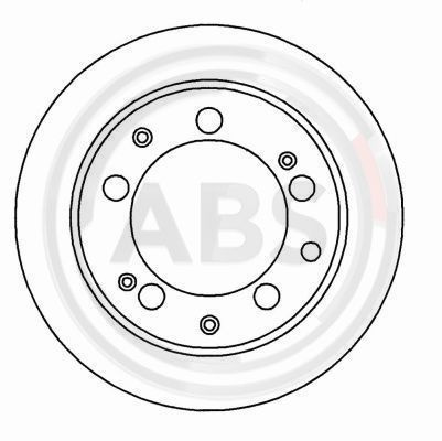 Disc frana punte fata (15941 ABS) PORSCHE