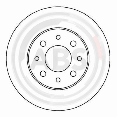 Disc frana punte fata (16904 ABS) FIAT,FIAT (NANJING)