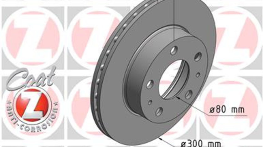 Disc frana punte fata (180301120 ZIMMERMANN) Citroen,FIAT,PEUGEOT