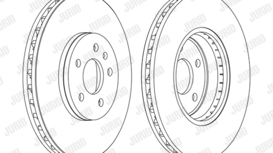 Disc frana punte fata (562511JC1 JURID) AUDI