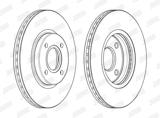 Disc frana punte fata (563115JC JURID) FORD
