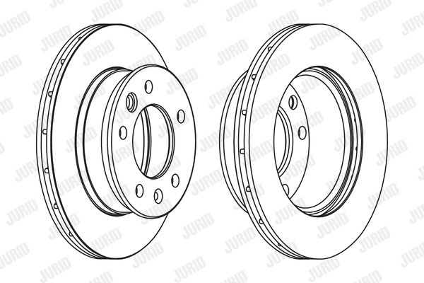 Disc frana punte fata (569122J JURID) MERCEDES-BENZ,MULTICAR,VW