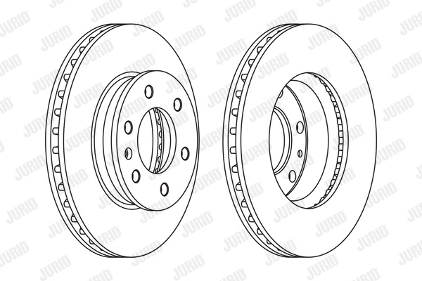 Disc frana punte fata (569136J JURID) MERCEDES-BENZ,VW