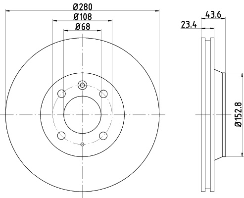 Disc frana punte fata (92053600 TEXTAR) SAAB
