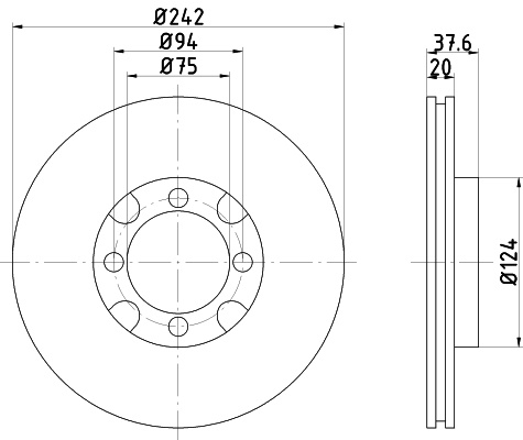 Disc frana punte fata (92061800 TEXTAR) MAZDA