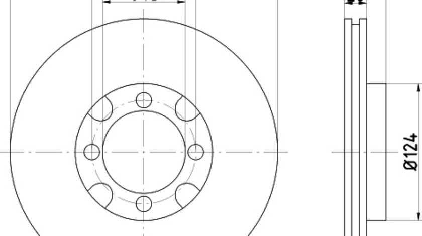 Disc frana punte fata (92061800 TEXTAR) MAZDA