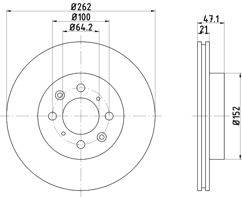 Disc frana punte fata (92078000 TEXTAR) HONDA