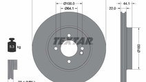 Disc frana punte fata (92157905 TEXTAR) MINI