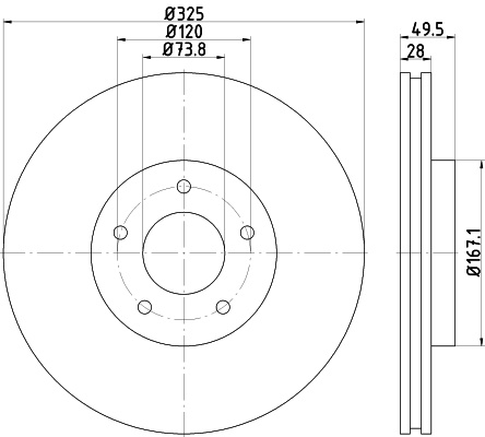 Disc frana punte fata (92184903 TEXTAR) DAIMLER,JAGUAR