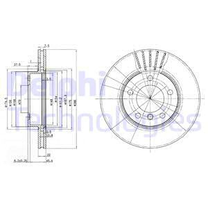 Disc frana punte fata (BG2623C DELPHI) BMW,BMW (BRILLIANCE)