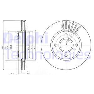 Disc frana punte fata (BG2699 DELPHI) FORD