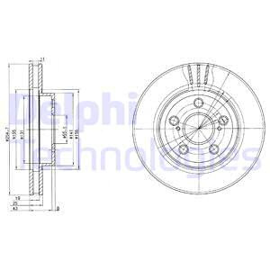 Disc frana punte fata (BG2880 DELPHI) TOYOTA