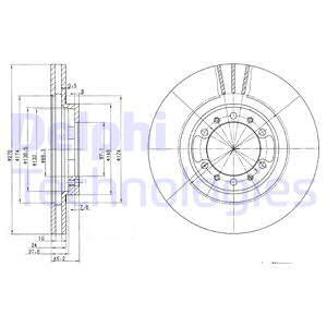 Disc frana punte fata (BG3099 DELPHI) MITSUBISHI