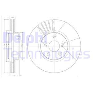 Disc frana punte fata (BG3189 DELPHI) TOYOTA