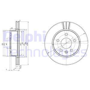 Disc frana punte fata (BG3296 DELPHI) MERCEDES-BENZ