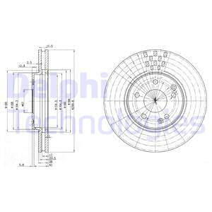 Disc frana punte fata (BG3396 DELPHI) CHRYSLER,MERCEDES-BENZ