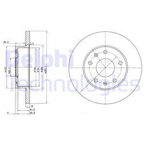Disc frana punte fata (BG3426 DELPHI) LAND ROVER,TOYOTA