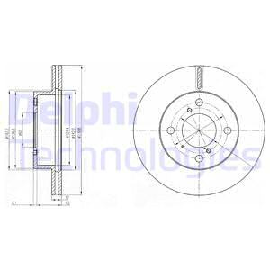 Disc frana punte fata (BG3499 DELPHI) SUZUKI