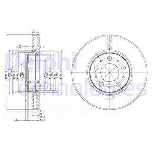 Disc frana punte fata (BG3513 DELPHI) VOLVO