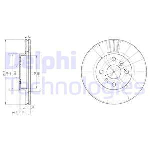 Disc frana punte fata (BG3520 DELPHI) TOYOTA,TOYOTA (FAW)