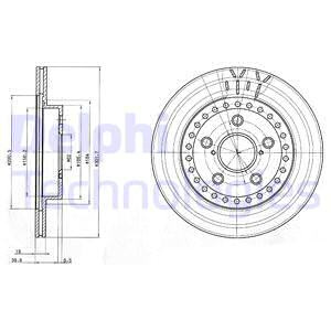 Disc frana punte fata (BG3536 DELPHI) TOYOTA