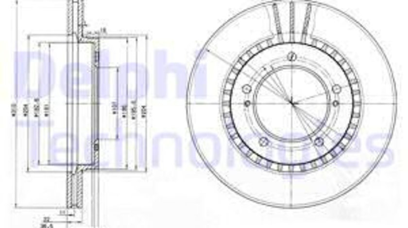 Disc frana punte fata (BG3587 DELPHI) SUZUKI