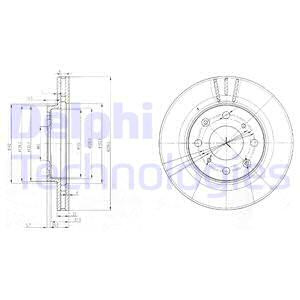 Disc frana punte fata (BG3794 DELPHI) HONDA