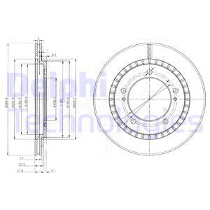 Disc frana punte fata (BG3820 DELPHI) SUZUKI