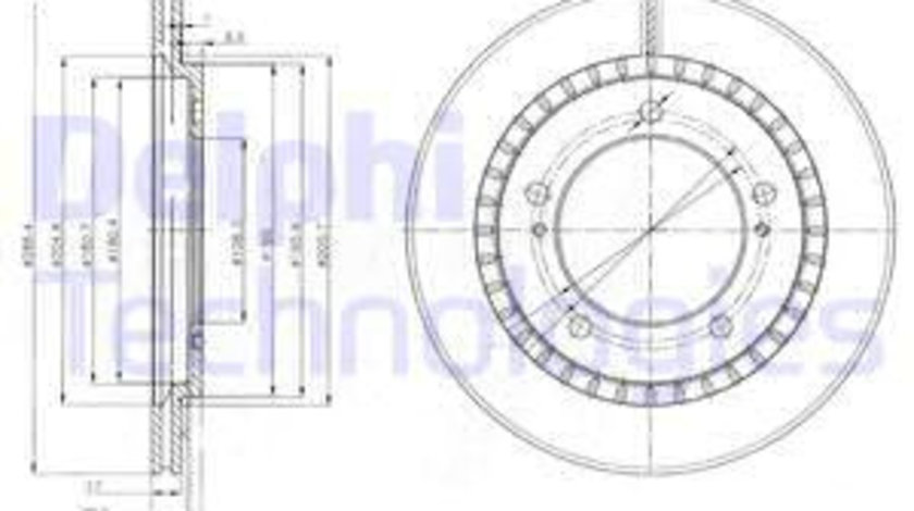 Disc frana punte fata (BG3820 DELPHI) SUZUKI