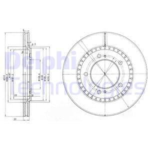 Disc frana punte fata (BG3821 DELPHI) SUZUKI