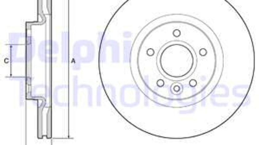 Disc frana punte fata (BG3895C DELPHI) FORD,LAND ROVER,VOLVO