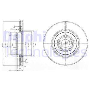 Disc frana punte fata (BG3914 DELPHI) TOYOTA
