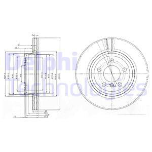 Disc frana punte fata (BG3938 DELPHI) BMW