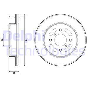 Disc frana punte fata (BG3941 DELPHI) SUZUKI