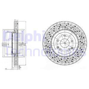 Disc frana punte fata (BG3985C DELPHI) MERCEDES-BENZ