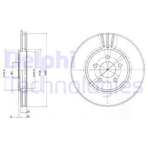 Disc frana punte fata (BG4000 DELPHI) CHRYSLER,DODGE