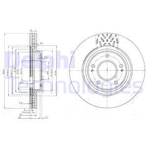 Disc frana punte fata (BG4034 DELPHI) MITSUBISHI