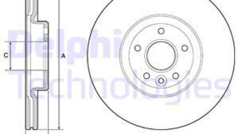 Disc frana punte fata (BG4056C DELPHI) FORD,VOLVO