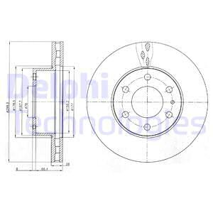 Disc frana punte fata (BG4100 DELPHI) IVECO