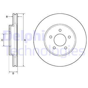 Disc frana punte fata (BG4120 DELPHI) FORD,FORD USA,MAZDA
