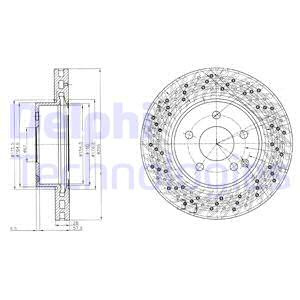 Disc frana punte fata (BG4142C DELPHI) MERCEDES-BENZ,MERCEDES-BENZ (BBDC)