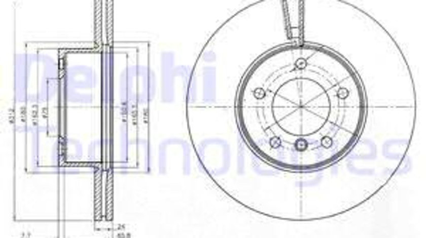 Disc frana punte fata (BG4172C DELPHI) BMW,BMW (BRILLIANCE),SYM MOTORCYCLES