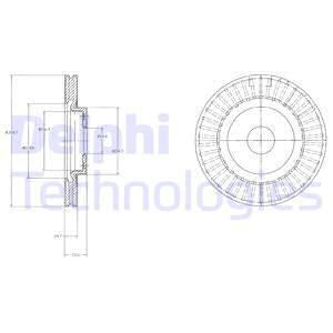 Disc frana punte fata (BG4214 DELPHI) HONDA