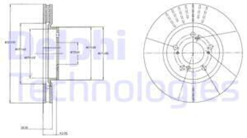 Disc frana punte fata (BG4215 DLP) HONDA