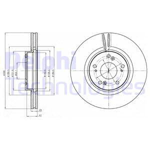 Disc frana punte fata (BG4224 DELPHI) HONDA