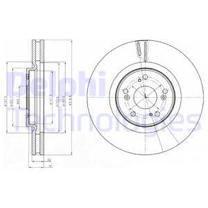 Disc frana punte fata (BG4225 DELPHI) HONDA