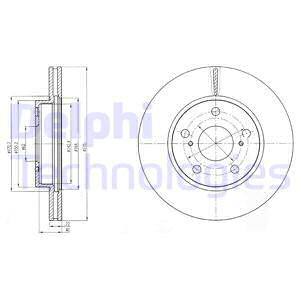 Disc frana punte fata (BG4232 DELPHI) TOYOTA,TOYOTA (FAW),TOYOTA (GAC)