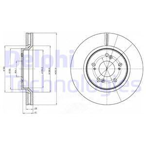 Disc frana punte fata (BG4250C DELPHI) HONDA