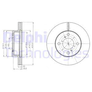 Disc frana punte fata (BG4271C DELPHI) NISSAN,SUZUKI